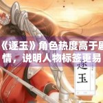 《逐玉》角色热度高于剧情，说明人物标签更易传播