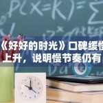 《好好的时光》口碑缓慢上升，说明慢节奏仍有空间