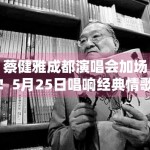 蔡健雅成都演唱会加场！5月25日唱响经典情歌