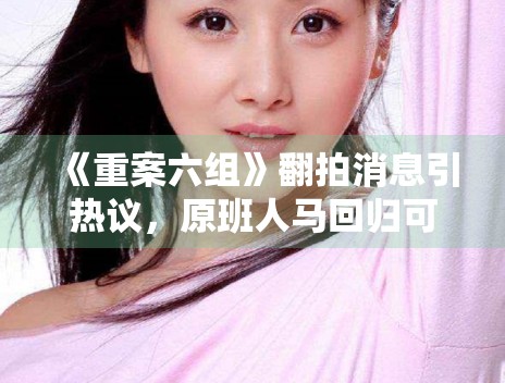 《重案六组》翻拍消息引热议，原班人马回归可能性有多大？
